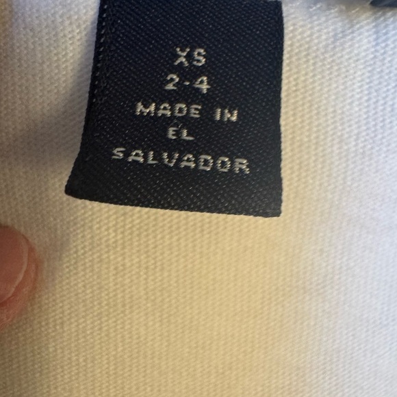 Lands' End White Henley Mini Dress 100% Cotton - Picture 4 of 7